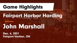 Fairport Harbor Harding  vs John Marshall Game Highlights - Dec. 6, 2021