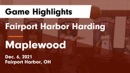 Fairport Harbor Harding  vs Maplewood Game Highlights - Dec. 6, 2021