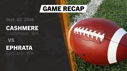 Recap: Cashmere  vs. Ephrata  2016