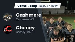 Recap: Cashmere  vs. Cheney  2019
