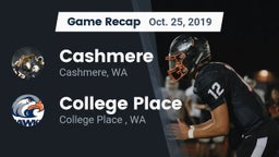 Recap: Cashmere  vs. College Place   2019