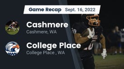 Recap: Cashmere  vs. College Place   2022