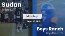 Matchup: Sudan vs. Boys Ranch  2019