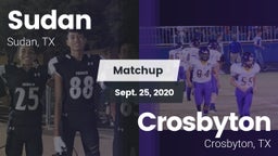 Matchup: Sudan vs. Crosbyton  2020