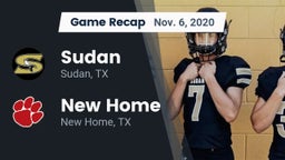 Recap: Sudan  vs. New Home  2020