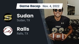 Recap: Sudan  vs. Ralls  2022