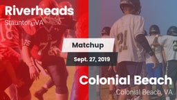 Matchup: Riverheads vs. Colonial Beach  2019