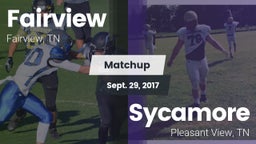 Matchup: Fairview vs. Sycamore  2017