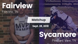 Matchup: Fairview vs. Sycamore  2018