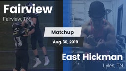 Matchup: Fairview vs. East Hickman  2019
