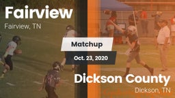 Matchup: Fairview vs. Dickson County  2020