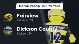Recap: Fairview  vs. Dickson County  2020