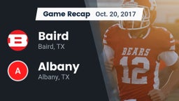 Recap: Baird  vs. Albany  2017