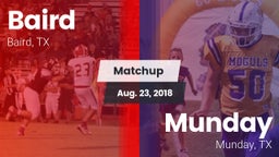 Matchup: Baird vs. Munday  2018