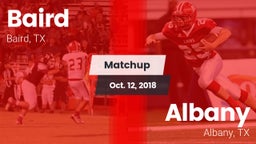 Matchup: Baird vs. Albany  2018