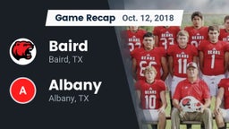 Recap: Baird  vs. Albany  2018