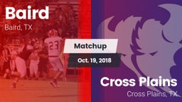 Matchup: Baird vs. Cross Plains  2018