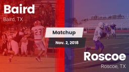 Matchup: Baird vs. Roscoe  2018