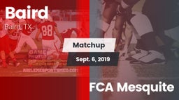 Matchup: Baird vs. FCA Mesquite 2019