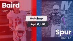 Matchup: Baird vs. Spur  2019