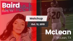 Matchup: Baird vs. McLean  2019