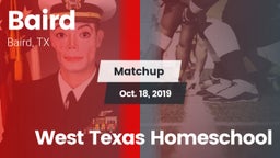 Matchup: Baird vs. West Texas Homeschool 2019