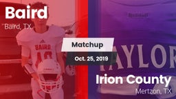 Matchup: Baird vs. Irion County  2019