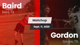 Matchup: Baird vs. Gordon  2020