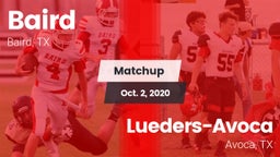 Matchup: Baird vs. Lueders-Avoca  2020
