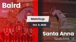Matchup: Baird vs. Santa Anna  2020