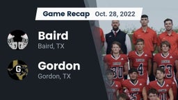 Recap: Baird  vs. Gordon  2022