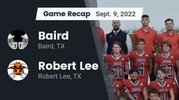 Recap: Baird  vs. Robert Lee  2022