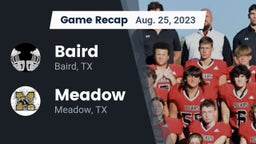 Recap: Baird  vs. Meadow  2023