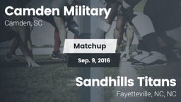 Matchup: Camden Military vs. Sandhills Titans 2016