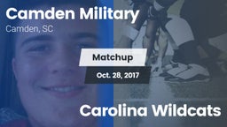 Matchup: Camden Military vs. Carolina Wildcats 2017