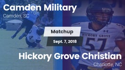 Matchup: Camden Military vs. Hickory Grove Christian  2018