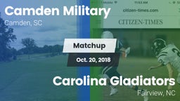 Matchup: Camden Military vs. Carolina Gladiators 2018