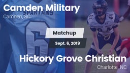 Matchup: Camden Military vs. Hickory Grove Christian  2019