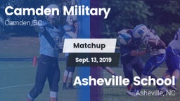Matchup: Camden Military vs. Asheville School 2019