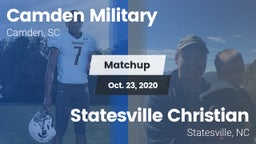 Matchup: Camden Military vs. Statesville Christian  2020
