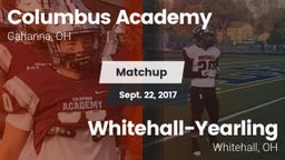 Matchup: Columbus Academy vs. Whitehall-Yearling  2017