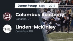 Recap: Columbus Academy  vs. Linden-McKinley  2017