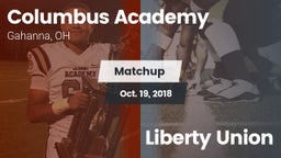 Matchup: Columbus Academy vs. Liberty Union 2018