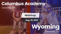 Matchup: Columbus Academy vs. Wyoming  2019