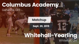 Matchup: Columbus Academy vs. Whitehall-Yearling  2019