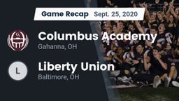 Recap: Columbus Academy  vs. Liberty Union  2020
