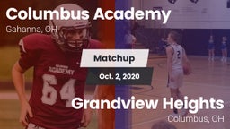 Matchup: Columbus Academy vs. Grandview Heights  2020