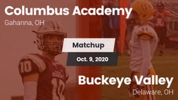 Matchup: Columbus Academy vs. Buckeye Valley  2020