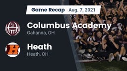 Recap: Columbus Academy  vs. Heath  2021