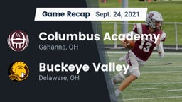 Recap: Columbus Academy  vs. Buckeye Valley  2021